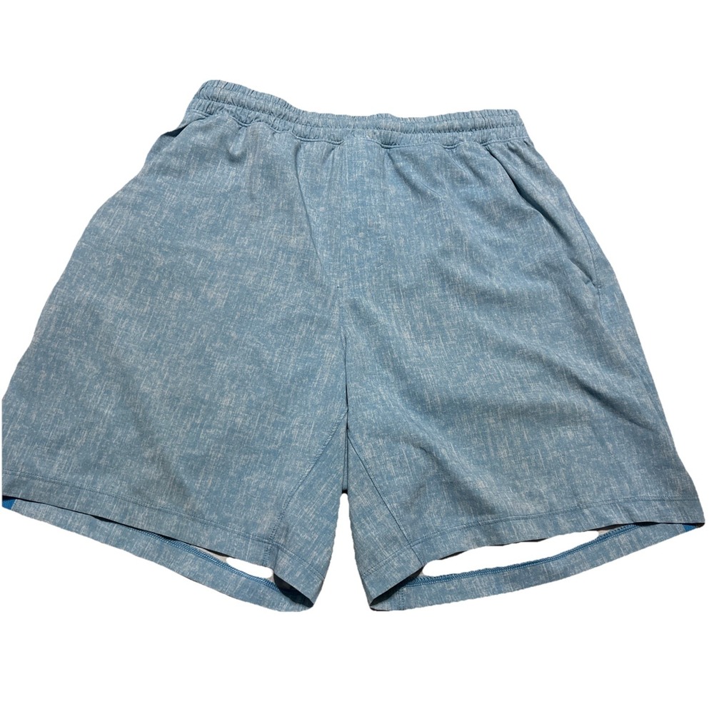 Lululemon Pace Breaker Shorts Mens Small Blue Stretch UnLined Drawstring LM7ADLS